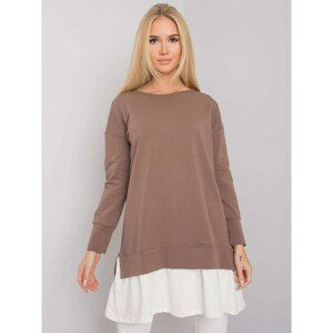 RUE PARIS Brown Women's Cotton Tunic