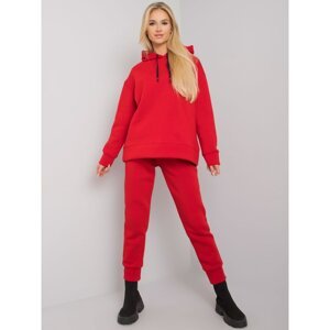 Women's red sweatshirt set