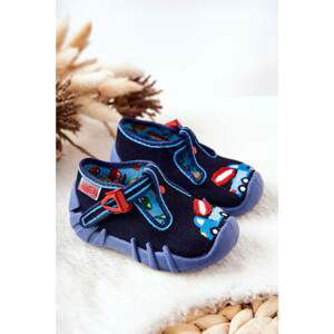 Slippers shoes Befado Concrete Mixer 110P385 Navy blue