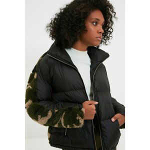 Trendyol Black Back Plush Detailed Inflatable Coat