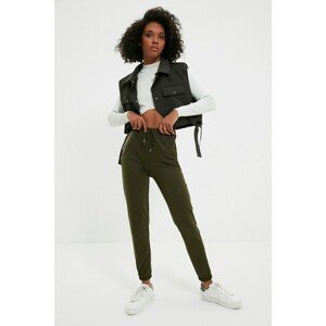 Trendyol Khaki Chain Detailed Basic Jogger Slim Knitted Sweatpants