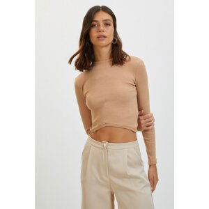 Trendyol Camel Knitted Blouse