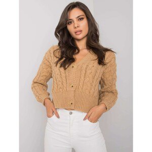 Camel sweater with braids Avezzano SUBLEVEL