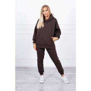 Insulated set with hoodie brown