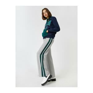 Koton Wide Leg Striped Sweatpants