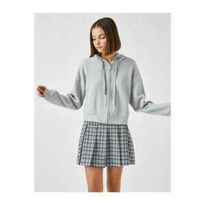 Koton Zippered Hoodie with Pockets Sweatshirt