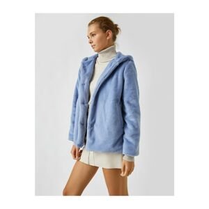 Koton Hooded Buttoned Plusus Coat