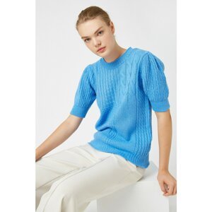 Koton Crew Neck Short Sleeve Knitwear Sweater