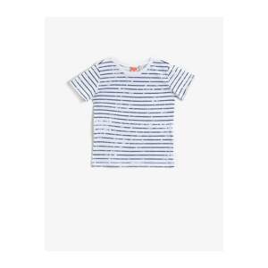 Koton Boys Navy Striped T-Shirt