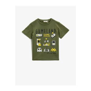 Koton Printed T-Shirt Short Sleeve Crew Neck Cotton