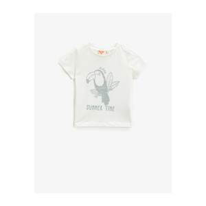 Koton Girl Ecru T-Shirt