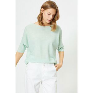 Koton Sweater - Green - Relaxed fit