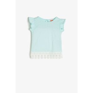 Koton Green Baby Girl Lace Detailed T-Shirt