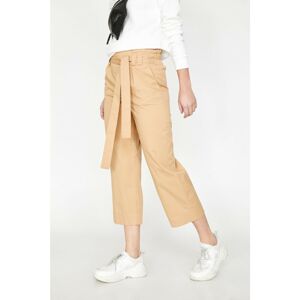 Koton Women's Brown Pocket Detailed Trousers