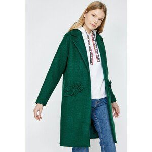 Koton Women's Green Pocket Detailed Coat