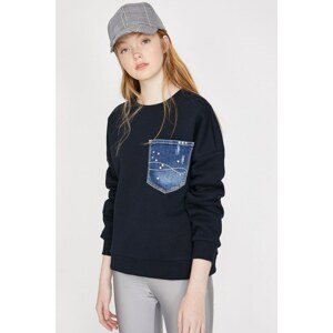 Koton Women's Navy Sweatshirt