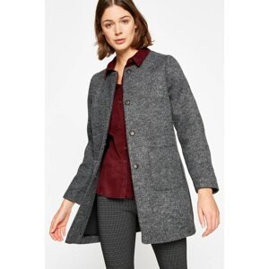Koton Women's Gray Patterned Coat