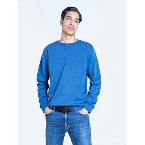 Big Star Man's Sweatshirt Sweat 171152 Navy Knitted-402