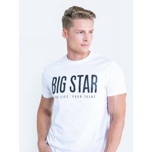 Big Star Man's T-shirt_ss T-shirt 152074 Cream Knitted-101