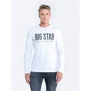 Big Star Man's Shirt_ls T-shirt ls 180026 Cream Knitted-101