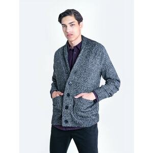 Big Star Man's Cardigan_sweater Sweater 160940 Black Wool-905