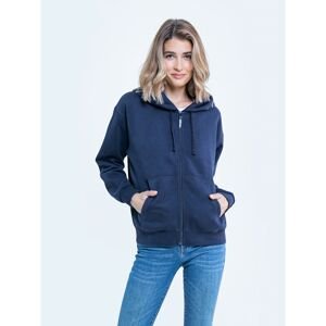Big Star Woman's Zip hoodie Sweat 171368 Blue-403