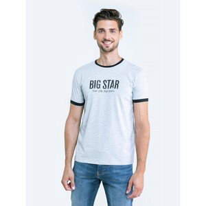 Big Star Man's T-shirt_ss T-shirt 150665 Grey Knitted-901