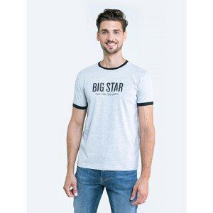 Big Star Man's T-shirt_ss T-shirt 150665 Grey Knitted-901