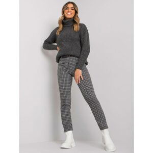 Black-grey trousers with belt by Lantan