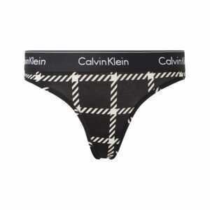 Women's thong Calvin Klein black (QF6861E-VG8)
