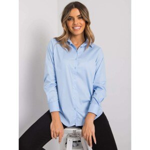 RUE PARIS Blue classic women's shirt