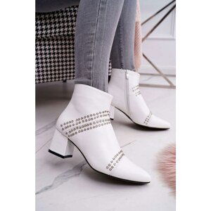 Women's Boots On High Heel White Primma