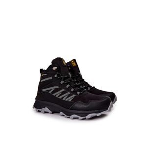 High-top Tiered Sports Shoes Black Deepmark