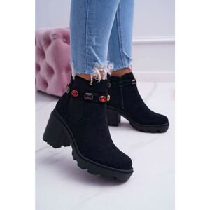 Women’s Boots On High Heel Black Makbet