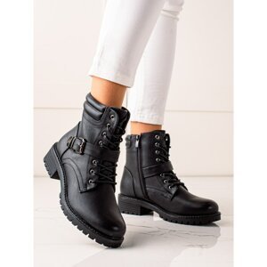 ANESIA PARIS BLACK WORKERS WITH BUCKLE
