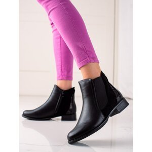 LUCKY SHOES CLASSIC BLACK BOOTIES