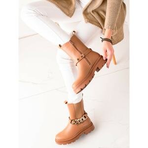 TRENDI HIGH ANKLE BOOTS WITH CHAIN