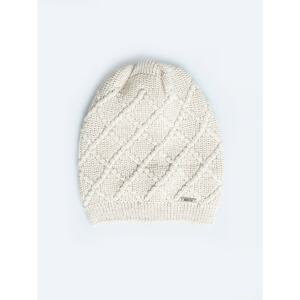 Big Star Woman's Cap Brak 173187 Gold Knitted-801