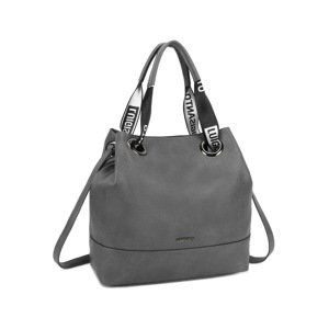 LUIGISANTO Gray ladies' bag with handles