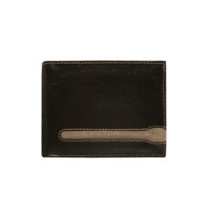 Men's wallet of brown color made of genuine leather