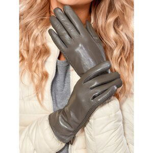 Elegant, five-finger insulated women's gloves, made of the highest quality natural leather.