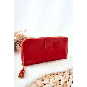 Large Women's Wallet With Extra Wallets Red