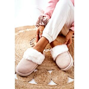 Fleece-lined Slippers Beige Flamarin