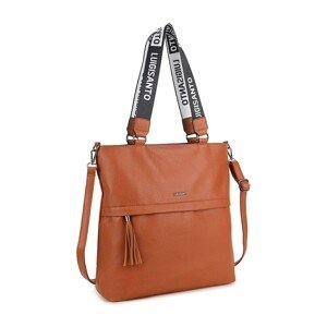 LUIGISANTO Brown ladies' bag made of ecological leather