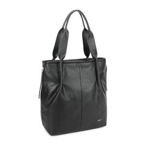 LUIGISANTO Black bag with decorative handles