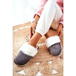 Fleece-lined Slippers Grey Flamarin