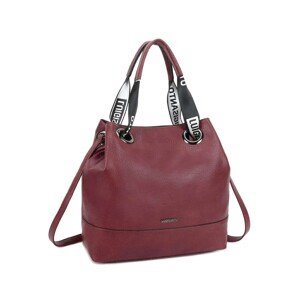 LUIGISANTO Ladies' maroon bag with handles