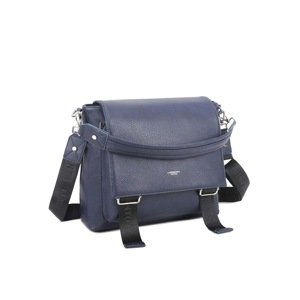 Dark blue women's bag LUIGISANTO with flap