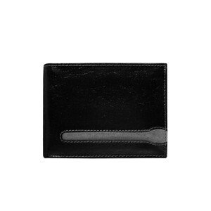 Black men's genuine leather wallet