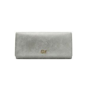 Women's silver wallet made of ecological leather